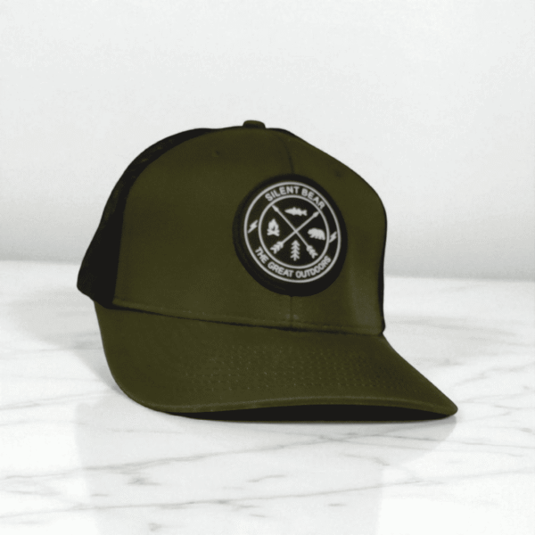 Casquette Silent Bear Trucker Noir&Marron