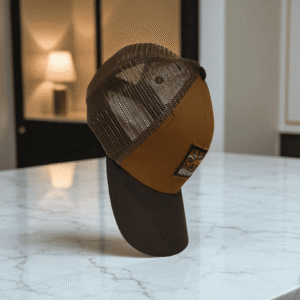 Casquette Trucker Courbée Marron