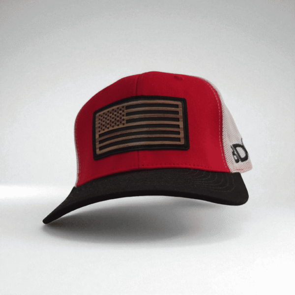 Casquette Red American Flag Patch