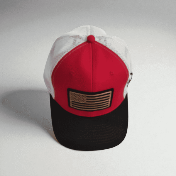 Casquette Red American Flag Patch