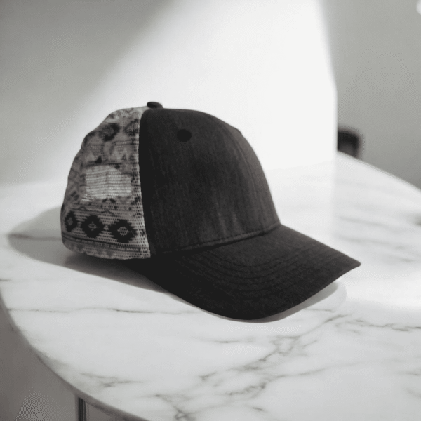 Cap Trucker Ritchardson Black Grey Simple