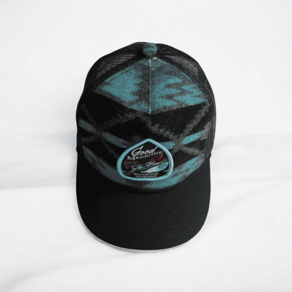 Bucking Horses Black Arrowhead SnapBack